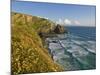 Evening Light on Carnewas Island, Beach and Rugged Coastline at Bedruthan Steps, England-Neale Clark-Mounted Photographic Print