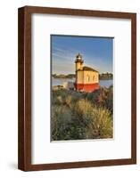 Evening light on Coquille River Lighthouse, Bullards Oregon State Park, Oregon-Darrell Gulin-Framed Photographic Print