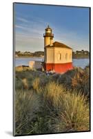 Evening light on Coquille River Lighthouse, Bullards Oregon State Park, Oregon-Darrell Gulin-Mounted Photographic Print