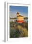 Evening light on Coquille River Lighthouse, Bullards Oregon State Park, Oregon-Darrell Gulin-Framed Photographic Print