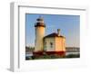 Evening light on Coquille River Lighthouse, Bullards Oregon State Park, Oregon-Darrell Gulin-Framed Photographic Print