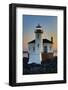 Evening light on Coquille River Lighthouse, Bullards Oregon State Park, Oregon-Darrell Gulin-Framed Photographic Print
