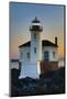 Evening light on Coquille River Lighthouse, Bullards Oregon State Park, Oregon-Darrell Gulin-Mounted Photographic Print