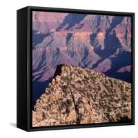 Evening Light on Freya Castle, Grand Canyon National Park-John Barger-Framed Stretched Canvas