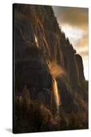 Evening Light on Mist Falls-Steve Terrill-Stretched Canvas