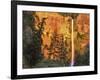Evening Light on Multnomah Falls-Steve Terrill-Framed Photographic Print