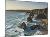 Evening Light on Rock Stacks, Beach and Rugged Coastline, Bedruthan Steps, North Cornwall, England-Neale Clark-Mounted Photographic Print