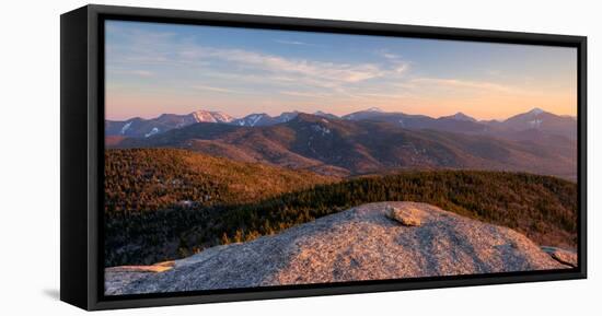 Evening Light on the Adirondack High Peaks, Adirondack Mountains, Adirondack Park-null-Framed Stretched Canvas