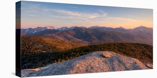Evening Light on the Adirondack High Peaks, Adirondack Mountains, Adirondack Park-null-Stretched Canvas