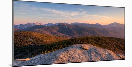 Evening Light on the Adirondack High Peaks, Adirondack Mountains, Adirondack Park-null-Mounted Photographic Print