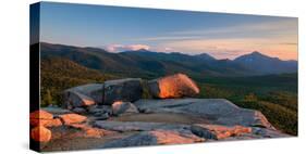 Evening Light on the Balanced Rocks on Pitchoff Mountain, Adirondack Park, New York State, USA-null-Stretched Canvas