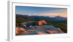 Evening Light on the Balanced Rocks on Pitchoff Mountain, Adirondack Park, New York State, USA-null-Framed Photographic Print