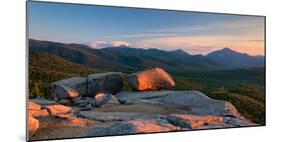 Evening Light on the Balanced Rocks on Pitchoff Mountain, Adirondack Park, New York State, USA-null-Mounted Photographic Print