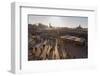 Evening Light on the Busy Square of Place Jemaa El-Fna-Martin Child-Framed Photographic Print