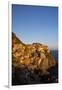 Evening Light on the City of Manarola, Cinque Terre, Italy-Terry Eggers-Framed Photographic Print