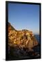 Evening Light on the City of Manarola, Cinque Terre, Italy-Terry Eggers-Framed Photographic Print