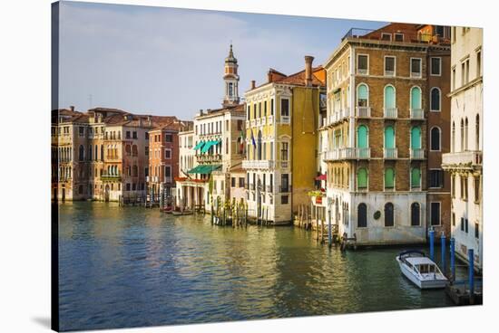 Evening light on the Grand Canal, Venice, Veneto, Italy-Russ Bishop-Stretched Canvas
