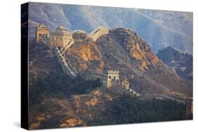 Evening Light on the Great Wall of China-Terry Eggers-Stretched Canvas