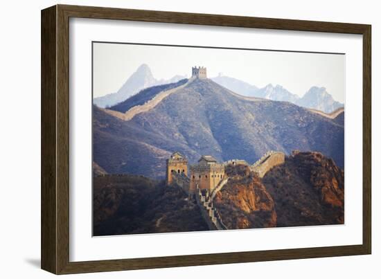 Evening Light on the Great Wall of China-Terry Eggers-Framed Photographic Print