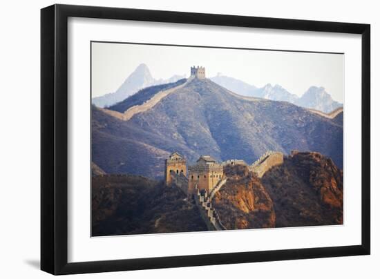 Evening Light on the Great Wall of China-Terry Eggers-Framed Photographic Print