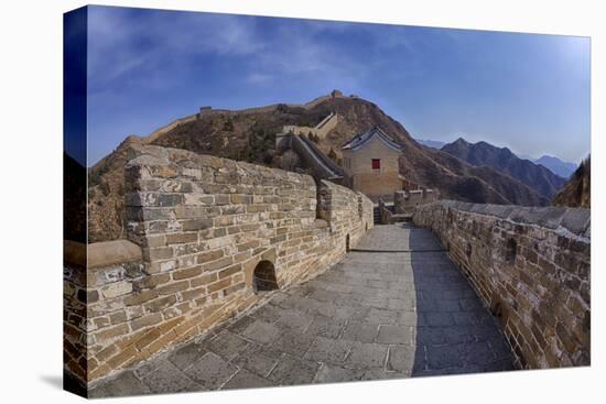 Evening Light on the Great Wall of China-Terry Eggers-Stretched Canvas