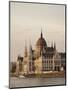 Evening Light on the Hungarian Parliament Building and Danube River, Budapest, Hungary, Europe-Ben Pipe-Mounted Premium Photographic Print