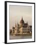 Evening Light on the Hungarian Parliament Building and Danube River, Budapest, Hungary, Europe-Ben Pipe-Framed Photographic Print