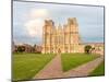 Evening light on the West Front, Wells Cathedral, Wells, Somerset, England, United Kingdom, Europe-Jean Brooks-Mounted Photographic Print