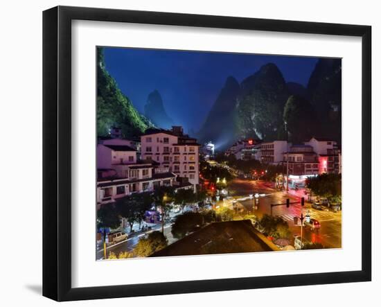 Evening Light on Yangshuo, China-Darrell Gulin-Framed Photographic Print