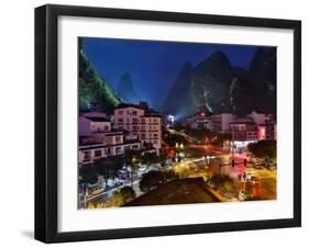 Evening Light on Yangshuo, China-Darrell Gulin-Framed Photographic Print