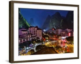 Evening Light on Yangshuo, China-Darrell Gulin-Framed Photographic Print