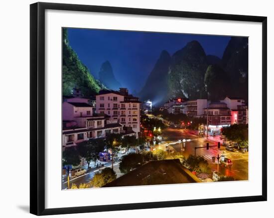 Evening Light on Yangshuo, China-Darrell Gulin-Framed Photographic Print