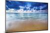 Evening light over the Pacific from Tunnels Beach, Kauai, Hawaii, USA.-Russ Bishop-Mounted Photographic Print