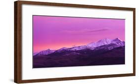 Evening light over the Sierra crest above Bridgeport, California, USA-Russ Bishop-Framed Photographic Print