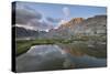 Evening light over Titcomb Basin, Bridger Wilderness, Wind River Range, Wyoming.-Alan Majchrowicz-Stretched Canvas