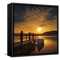 Evening Light, Ullswater-Adrian Campfield-Framed Stretched Canvas