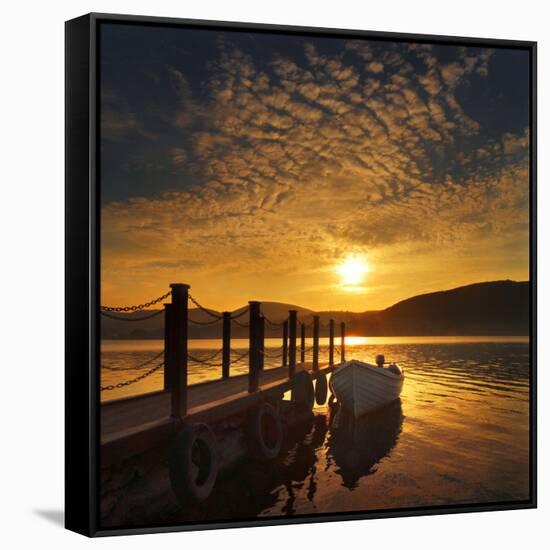 Evening Light, Ullswater-Adrian Campfield-Framed Stretched Canvas