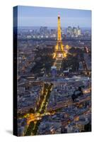 Evening light with Paris as seen from above-Darrell Gulin-Stretched Canvas