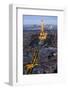 Evening light with Paris as seen from above-Darrell Gulin-Framed Photographic Print