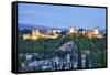 Evening Lights from the Alhambra Palace-Terry Eggers-Framed Stretched Canvas