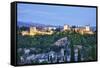 Evening Lights from the Alhambra Palace-Terry Eggers-Framed Stretched Canvas