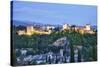 Evening Lights from the Alhambra Palace-Terry Eggers-Stretched Canvas