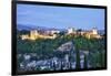 Evening Lights from the Alhambra Palace-Terry Eggers-Framed Photographic Print