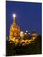 Evening Lights Parroquia Archangel Church San Miguel De Allende, Mexico-Terry Eggers-Mounted Photographic Print