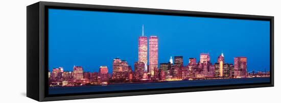 Evening Lower Manhattan New York, NY-null-Framed Stretched Canvas