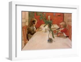 Evening Meal, 1905-Carl Larsson-Framed Art Print