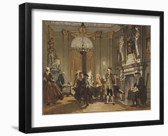 Evening Meeting, Netherlands, Mid 18th Century-Nico Steffelaar-Framed Giclee Print