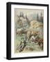 Evening Milking Near the Chalets-null-Framed Giclee Print