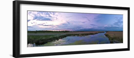 Evening Mood at the Federsee Near Bad Buchau, Baden-WŸrttemberg, Germany-Markus Leser-Framed Photographic Print