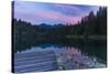 Evening Mood in the Crestasee at Flims-Armin Mathis-Stretched Canvas